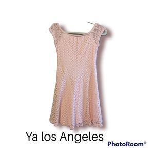 NWT Ya los Angeles Peach lace Dress